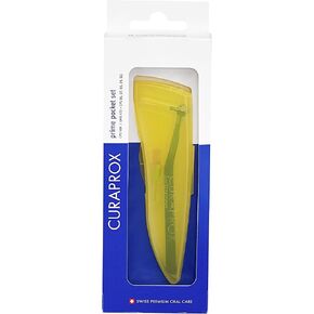 مجموعة فرش Curaprox Interdental CPS 459 Prime Pocket Kit - للتنظيف الفعال للمساحات الضيقة | يشتمل على حامل و5 أحجام للفرشاة، وحقيبة زرقاء | صناعة سويسرية in Kuwait