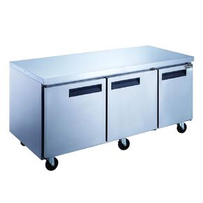 Dukers DUC72F 3-Door Undercounter Commercial Freezer in Stainless Steel in Saudi Arabia