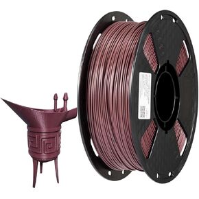 CC3D PETG Carbon Fiber Filament Maroon Red 3D Printer Filament Carbon Fiber 1.75mm 1KG (2.2 LBS) Spool 3D Printing Material PETG CF Brown Red 1000g in Saudi Arabia