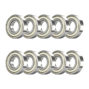 6202-10-2RS 10 PCS Deep Groove Ball Bearing ID 5/8"×OD 1-3/8"×Width 0.433" Double Black Rubber Sealed Ball Bearing Chrome Steel P0 Z2 Bearing for Industrial Machine,Power Tools in Kuwait