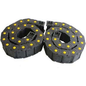 4Pcs R55 25mm x 57mm(Inner) Drag Chain Cable Carrier Enclosed Type 1 Meter/39.4 inch Length Cable Wire Carrier Drag Chain with End Connectors for CNC Machine in Kuwait