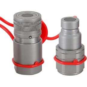 1/2 "NPT مقرنة هيدروليكية توصيل سريع وجه مسطح تركيبات الموصلات متوافقة مع Bobcat Skid Steer (ISO 16028) in Kuwait