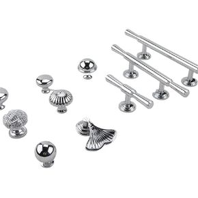 Solid Brass Chromium Silver Handle Kitchen Cabinet Simple Drawer Long 1Pcs(22-216mm-128) in Saudi Arabia