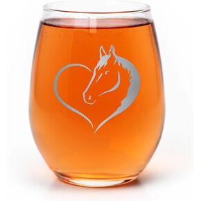 تعزيز وما بعد القلب تصميم الحصان الحب ركوب الخيل مزرعة مزرعة لمحبي الحيوانات زجاج النبيذ Stemless in Kuwait