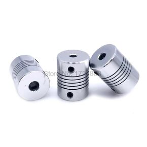 5 قطعة 5 8 6.35 مللي متر 8 مللي متر 10 مللي متر D19 * L25 الألومنيوم مرنة الفك رمح اقتران محرك متدرج باستخدام الحاسب الآلي مقرنة التشفير آلة الحفر (4x10) in Kuwait