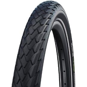 إطار Schwalbe Green Marathon - 27.5 x 1.65، Clincher، سلك، أسود/عاكس، خط الأداء، GreenGuard، TwinSkin، in Kuwait