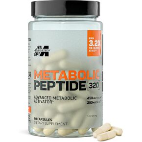 ببتيد الأيض من MuscleTech 320 - مكمل منشط أيضي متقدم يدعم إطلاق GLP-1 الطبيعي لإدارة الوزن وتعزيز الطاقة مع TheoLim وDNF-10، 60 قطعة in Kuwait
