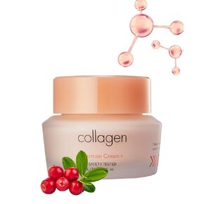 كريم التغذية بالكولاجين من It's SKIN + 1.69 أونصة سائلة، كريم شد الوجه بالكولاجين للخطوط الدقيقة والمرونة، تغذية عميقة وقوة مضادة للأكسدة لدعم بشرة ناعمة ومشدودة، العناية الكورية بالبشرة in Kuwait