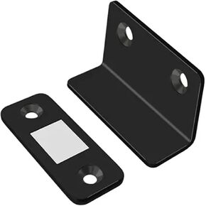 خزانة بمزلاج رفيعة للغاية من النوع L، خزانة إغلاق للباب، سدادة، تجهيزات أثاث مغناطيسية قوية، ملحقات المطبخ (فضية 4 قطع) in Kuwait