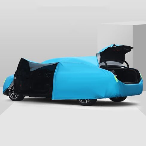 Car Cover for Volkswagen VW Tiguan/Tiguan R/Tiguan Sport Style/Tiguan L/Tiguan Team 2007-2016 All Weather Waterproof Rain Snow UV Windproof Protection Cover with Reflective Strips,A-Blue in Saudi Arabia