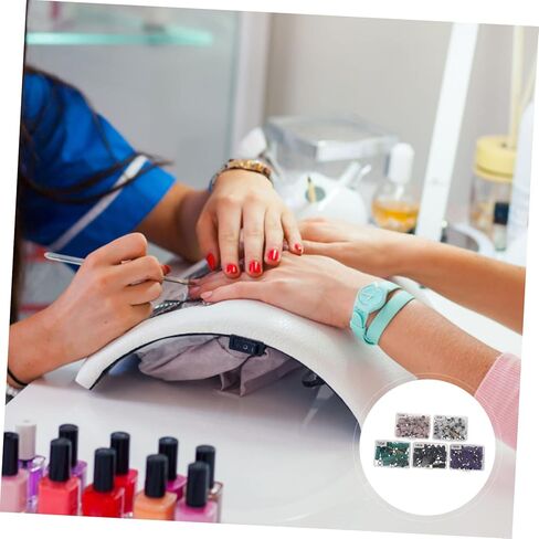750 قطعة من حلقات صنفرة الأظافر من بارتي كيندوم، أشرطة تلميع الأظافر عالية الكفاءة لمجموعة ألواح الأظافر in Kuwait