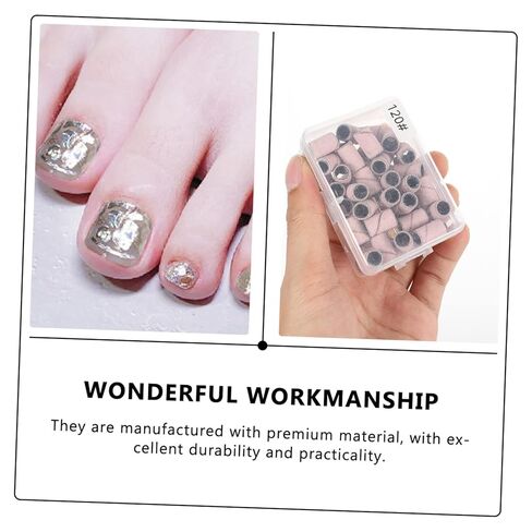 750 قطعة من حلقات صنفرة الأظافر من بارتي كيندوم، أشرطة تلميع الأظافر عالية الكفاءة لمجموعة ألواح الأظافر in Kuwait