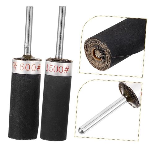 6 قطعة أداة دوارة الرملي طبل متنوعة الصنفرة طبل الملمع بت أسطواني الرملي ورقة قضيب رأس مطحنة للحفر الصحافة غرامة حصى in Kuwait