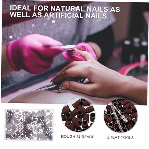 أربطة جلخ الأظافر عالية الكفاءة من بارتي كيندوم من ملحقات صنفرة المانيكير لتلميع وتشكيل الصالونات والاستخدام المنزلي، سهلة التركيب، مثقاب أظافر كهربائي in Kuwait