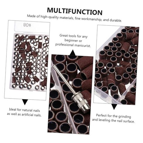 أربطة جلخ الأظافر عالية الكفاءة من بارتي كيندوم من ملحقات صنفرة المانيكير لتلميع وتشكيل الصالونات والاستخدام المنزلي، سهلة التركيب، مثقاب أظافر كهربائي in Kuwait