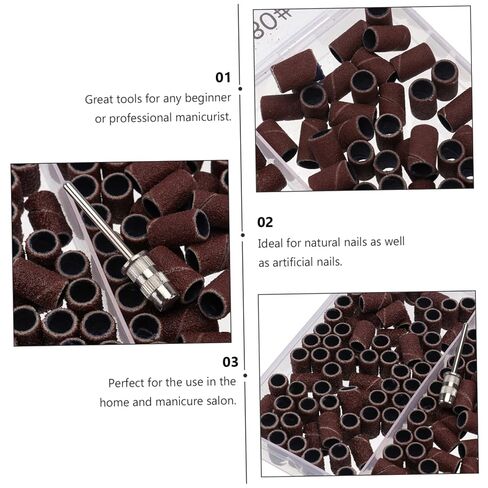أربطة جلخ الأظافر عالية الكفاءة من بارتي كيندوم من ملحقات صنفرة المانيكير لتلميع وتشكيل الصالونات والاستخدام المنزلي، سهلة التركيب، مثقاب أظافر كهربائي in Kuwait