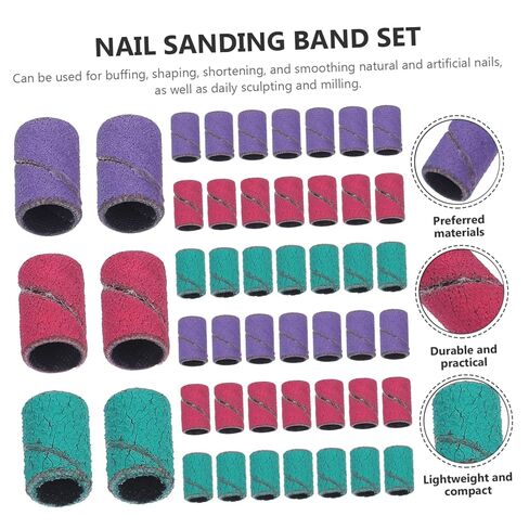 ديديساون 150 قطعة من أربطة صنفرة الأظافر أدوات طحن متينة لفن الأظافر أخضر أرجواني وردي أحمر لتلميع الأظافر in Kuwait
