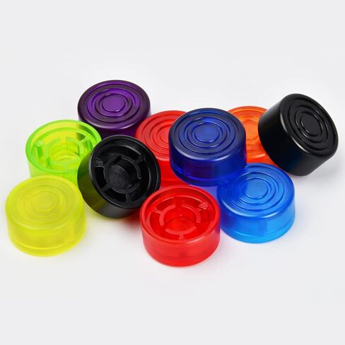 10 قطع تبديل القدم القبعات العالية تأثير الغيتار دواسة القدم التبديل توبر تأثير كهربائي دواسة أظافر كاب غطاء رأس واقي للجيتار (8 ألوان) in Kuwait