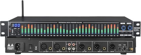 EQ31SUB Digital Graphic Equalizer 31-Band Audio Processor with LED Spectrum Display and Noise Reduction, Multiple Inputs for Pro Audio and Home Stereo in Kuwait