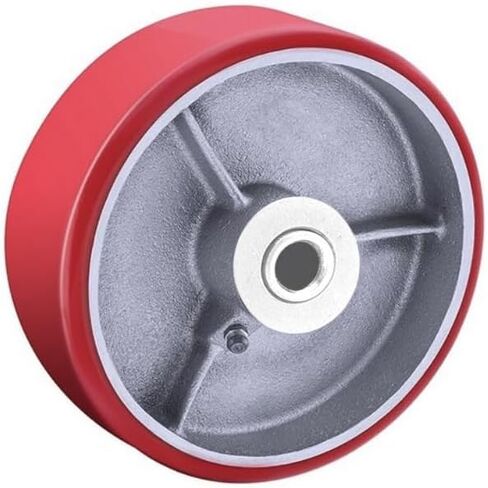 Heavy Duty Casters Wheels 4"5"6"8"DiameterX2"Width Industrial Caster Wheels Polyurethane Wheel with Capacity 800-1,400 lbs/pcs Used in Trail Jack,Tool Box (6 inch, 1 pcs) in Saudi Arabia