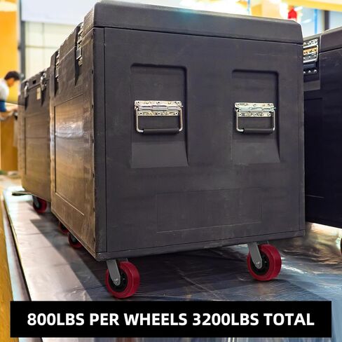 عجلات بديلة مقاس 5 × 2 بوصة، من البولي يوريثين على عجلة أساسية من البولي أوليفين - تجويف 1/2 بوصة، استبدال عجلة شديدة التحمل لعجلات الألواح الصناعية (4 عبوات) in Kuwait