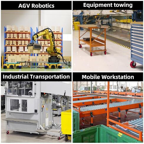 عجلات بديلة مقاس 5 × 2 بوصة، من البولي يوريثين على عجلة أساسية من البولي أوليفين - تجويف 1/2 بوصة، استبدال عجلة شديدة التحمل لعجلات الألواح الصناعية (4 عبوات) in Kuwait