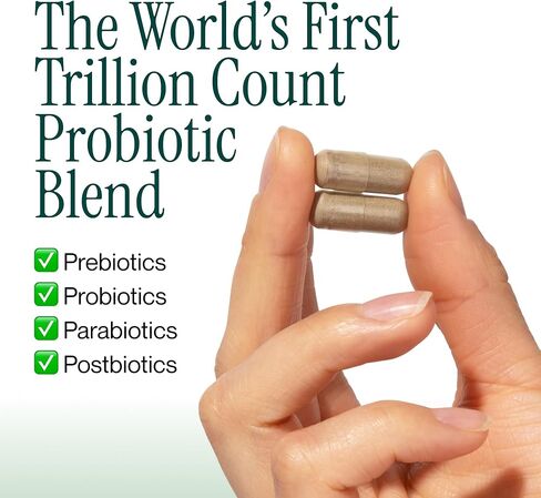 Probiotic Trillion – 1 Trillion CFU with Prebiotics, Probiotics, Parabiotics & Postbiotics – Bacillus Subtilis AB-22 – Gut Health, Immune Support, Glyphosate Detox – 30 Day Supply in Saudi Arabia
