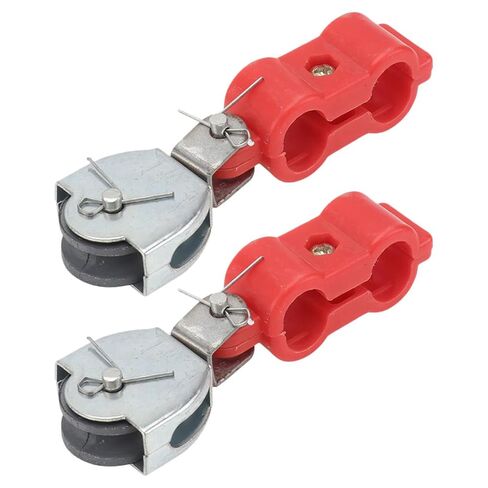 2pcs Heavy Duty Bearing Pulley Wheels with Semi-Plastic Sheave, Small Cable Lifting Pulleys for Industrial Wire Rope and Load Bearing Applications in Saudi Arabia