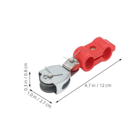 2pcs Heavy Duty Bearing Pulley Wheels with Semi-Plastic Sheave, Small Cable Lifting Pulleys for Industrial Wire Rope and Load Bearing Applications in Saudi Arabia