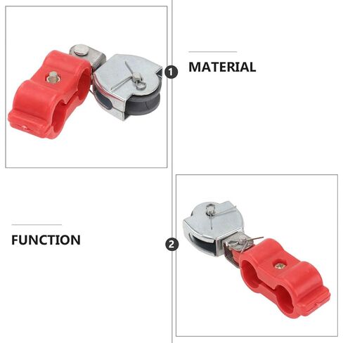 2pcs Heavy Duty Bearing Pulley Wheels with Semi-Plastic Sheave, Small Cable Lifting Pulleys for Industrial Wire Rope and Load Bearing Applications in Saudi Arabia