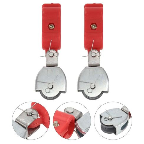 2pcs Heavy Duty Bearing Pulley Wheels with Semi-Plastic Sheave, Small Cable Lifting Pulleys for Industrial Wire Rope and Load Bearing Applications in Saudi Arabia