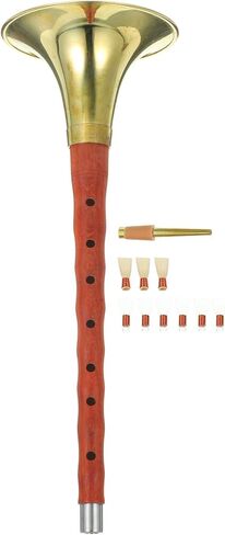 SUPVOX Rosewood Suona D Key Wind Instrument for Beginners, Chinese Traditional Ethnic Wind Instrument with Plastic Reed and Random Bell Color, Professional National Folk Random Color in Saudi Arabia