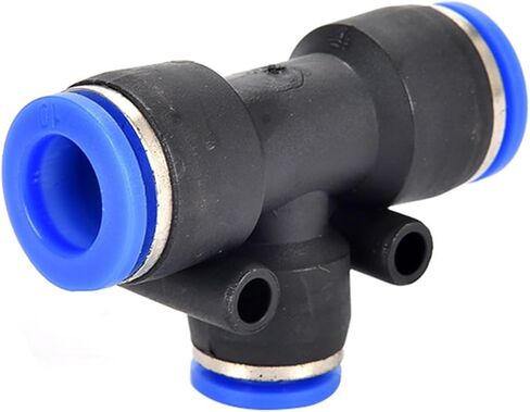 Variable Diameter T-shaped Tee 12-8-12 Pneumatic Tracheal Quick Connector PEG6-4/8-6/10-8/12-10 1Pcs(PEG10-6-10) in Saudi Arabia