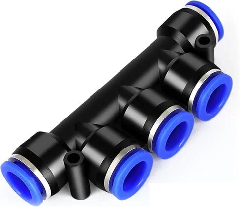 تركيبات الهواء الهوائية الإفراج السريع موصلات PK 6 مللي متر 8 مللي متر 10 مللي متر 12 مللي متر البلاستيك 5 طرق خرطوم تركيب أجزاء 1 قطعة (8 مللي متر) in Kuwait