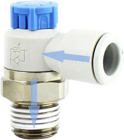 10Pcs/Lot AS1211F AS2211F 3201F Speed Controller With One-touch Fitting Meter-in Throttle Valve Pneumatic(AS1211F-M5-04A) in Saudi Arabia