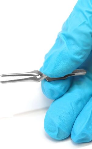 مشبك مايكرو بولدوج بطرف مستقيم وفك مسنن من الفولاذ المقاوم للصدأ بطول 3 سم in Kuwait