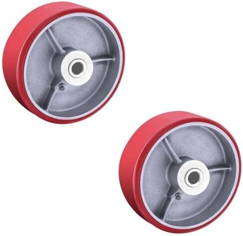 Heavy Duty Casters Wheels 4"5"6"8"DiameterX2"Width Industrial Caster Wheels Polyurethane Wheel with Capacity 800-1,400 lbs/pcs Used in Trail Jack,Tool Box (6 inch, 1 pcs) in Kuwait