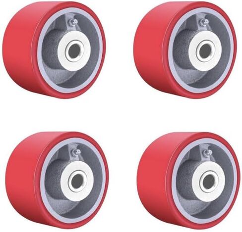 Heavy Duty Casters Wheels 4"5"6"8"DiameterX2"Width Industrial Caster Wheels Polyurethane Wheel with Capacity 800-1,400 lbs/pcs Used in Trail Jack,Tool Box (6 inch, 1 pcs) in Saudi Arabia