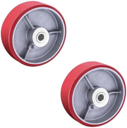 Heavy Duty Casters Wheels 4"5"6"8"DiameterX2"Width Industrial Caster Wheels Polyurethane Wheel with Capacity 800-1,400 lbs/pcs Used in Trail Jack,Tool Box (6 inch, 1 pcs) in Saudi Arabia