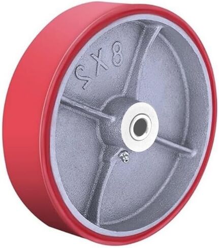 Heavy Duty Casters Wheels 4"5"6"8"DiameterX2"Width Industrial Caster Wheels Polyurethane Wheel with Capacity 800-1,400 lbs/pcs Used in Trail Jack,Tool Box (6 inch, 1 pcs) in Saudi Arabia
