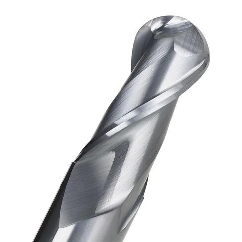 Solid Carbide Ball Nose End Mill Cutter CNC Router Bits R0.5-R6.0 2 Flute Milling Tools Radius(R0.5xD4x2x50L) in Saudi Arabia