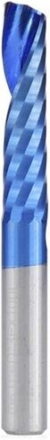 1pcs Solid Carbide O Single Flute Spiral End Mill CNC Router Bits 6mm Shank Blue Coating Woodworking Cutting Carving Milling Cutter for Wood Acrylic PVC(6x32x60) in Saudi Arabia
