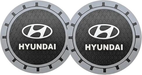 قواعد أكواب السيارة، لسيارة Hyundai Sonata Santa Fe Sport Tucson من السيليكون المضاد للانزلاق وحامل الأكواب الداخلي للسيارة، ملحقات داخلية للسيارة، قطعتان in Kuwait