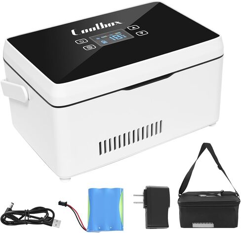 Electric Insulin Cooler Travel Case Box, Insulin Fridge Portable Insulin Refrigerator, Diabetic Travel Case, TSA Approved Battery Powered, 32℉-64℉Temperature Control LCD Display in Kuwait