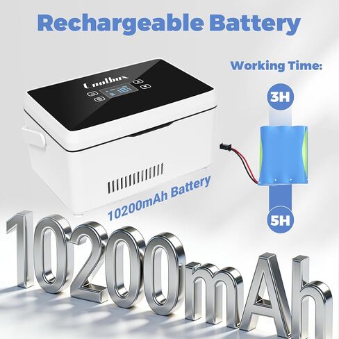 Electric Insulin Cooler Travel Case Box, Insulin Fridge Portable Insulin Refrigerator, Diabetic Travel Case, TSA Approved Battery Powered, 32℉-64℉Temperature Control LCD Display in Kuwait