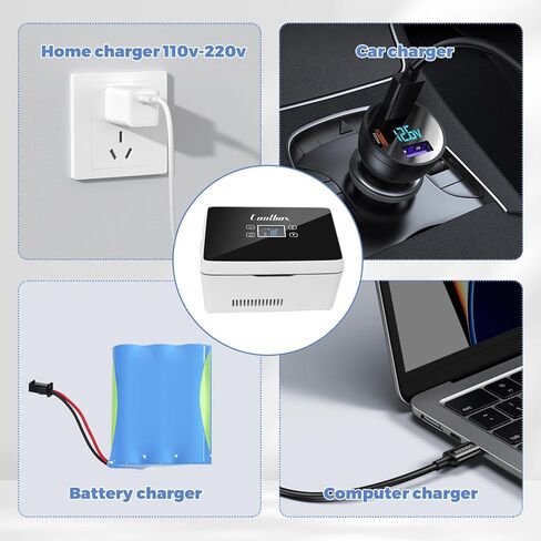 Electric Insulin Cooler Travel Case Box, Insulin Fridge Portable Insulin Refrigerator, Diabetic Travel Case, TSA Approved Battery Powered, 32℉-64℉Temperature Control LCD Display in Kuwait