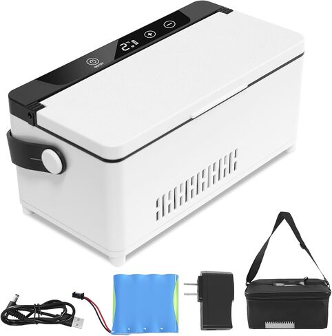 Electric Insulin Cooler Travel Case, Mini Insulin Fridge Box, Portable Insulin Refrigerator, Diabetic Insulin Cooler, TSA Approved Temperature Control LED Display, Rechargeable Battery in Kuwait