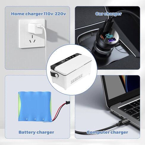 Electric Insulin Cooler Travel Case, Mini Insulin Fridge Box, Portable Insulin Refrigerator, Diabetic Insulin Cooler, TSA Approved Temperature Control LED Display, Rechargeable Battery in Kuwait