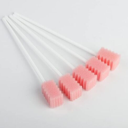 مسحات فموية للاستعمال مرة واحدة، 300 قطعة، كل منها ملفوفة بشكل فردي، مسحات أسنان، إسفنجة للعناية بالأسنان، على شكل موجة متعرجة، 3 ألوان، متعددة الألوان، رغوة ناعمة، أصفر، أخضر، وردي in Kuwait