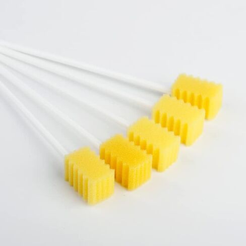 مسحات فموية للاستعمال مرة واحدة، 300 قطعة، كل منها ملفوفة بشكل فردي، مسحات أسنان، إسفنجة للعناية بالأسنان، على شكل موجة متعرجة، 3 ألوان، متعددة الألوان، رغوة ناعمة، أصفر، أخضر، وردي in Kuwait